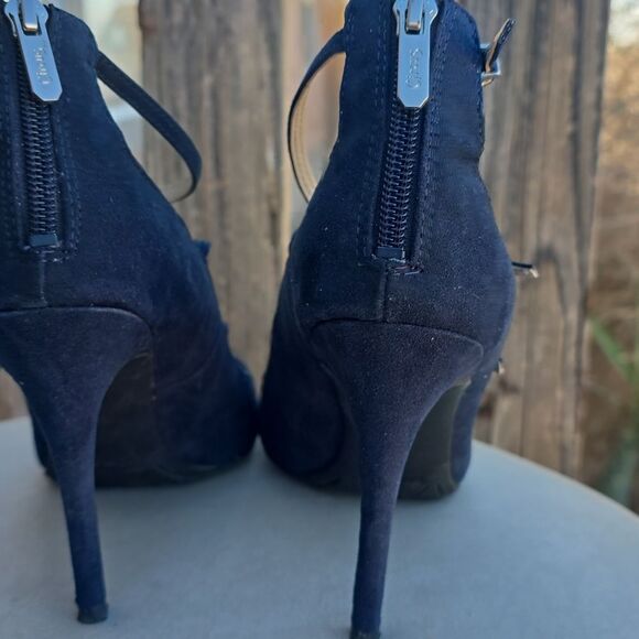 CIRCUS Sam Edelman Blue Heels spike strappy size 7.5 - Picture 3 of 12